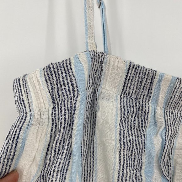 Splendid NWT Sea Stripe Jumpsuit Convertible Side Tie Pockets Wide Leg Small New - Picture 3 of 9